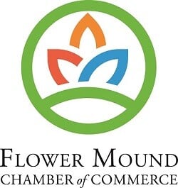 Flower Mound Chamber Logo color vertical small