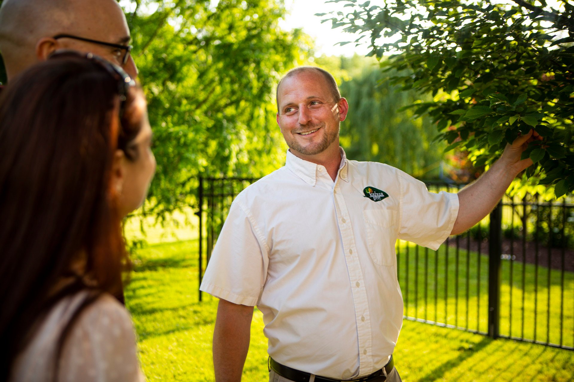 Joshua Tree lawn care and landscape employee