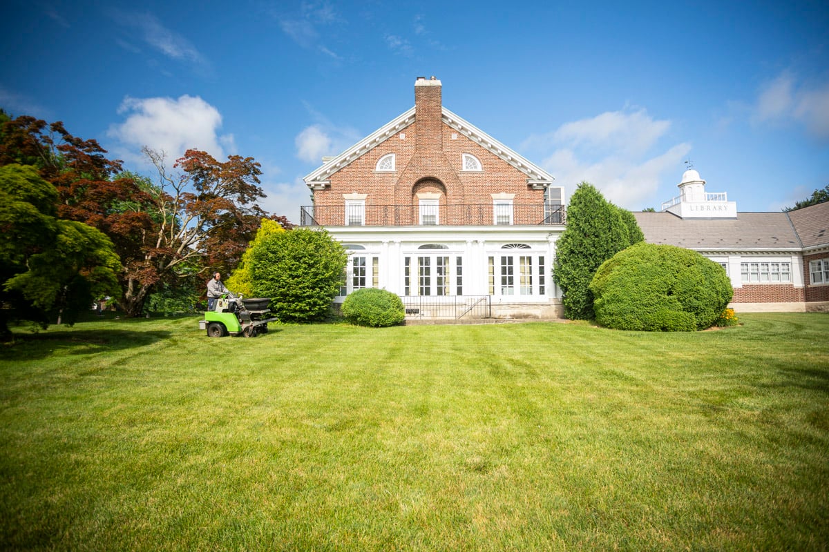 Large lawn with lawn care in Lansdale, PA