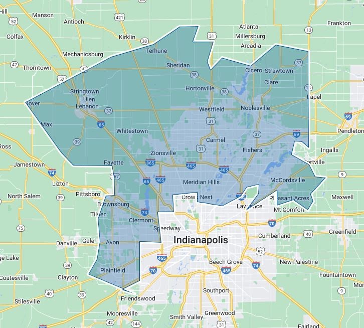 Indianapolis North Map