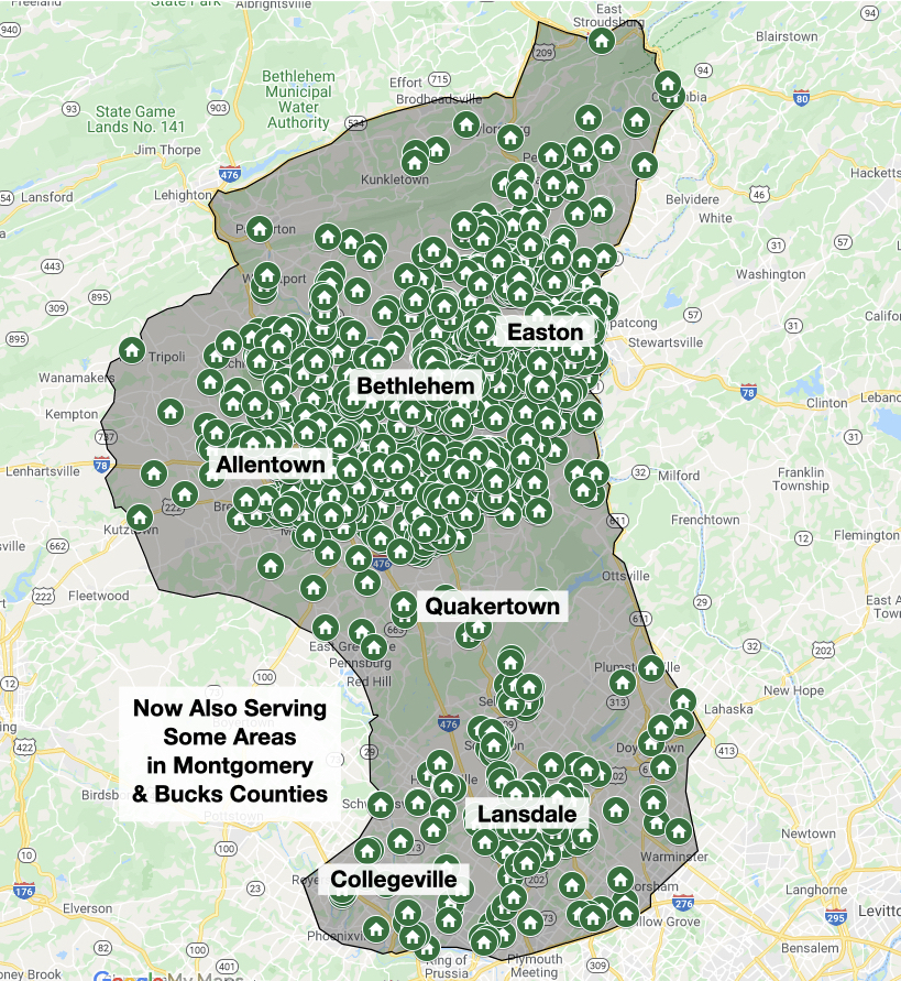 Joshua Tree lawn care service area map