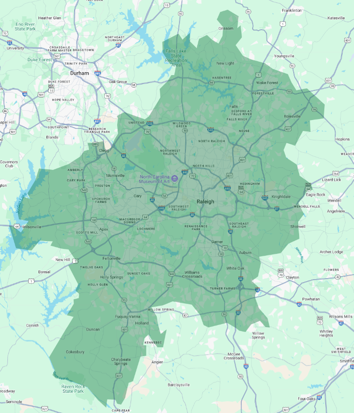 Raleigh-Cary,NC-TerritoryMap
