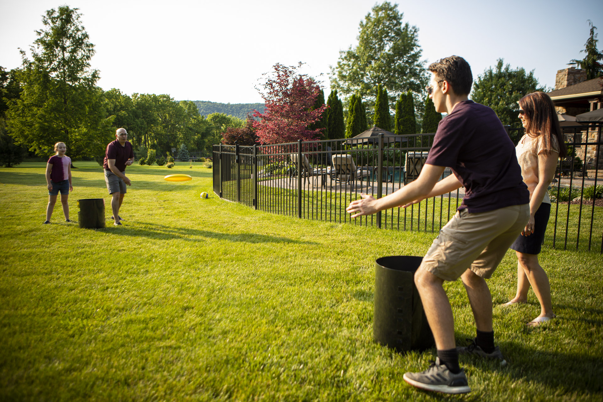 healthy lawn with lime treatment